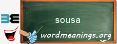 WordMeaning blackboard for sousa